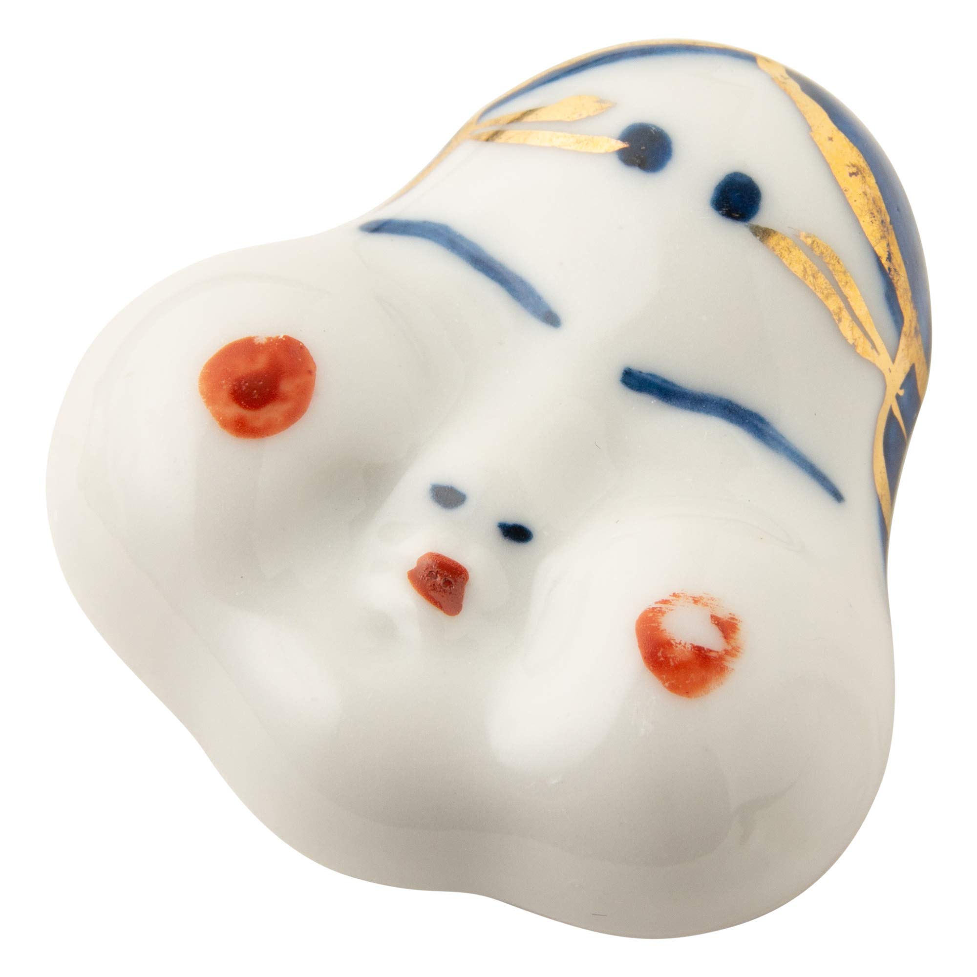 【送料無料】TAMAKI 箸置 おかめ 白 3.8x3.7x1.2cm 日本製 T-753606 色：ホワイト、サイズ：3.8x3.7xH1.2cm