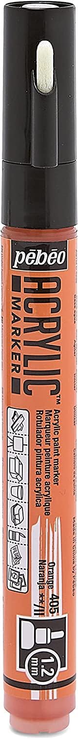 【送料無料】ペベオ アクリリックマーカー MARKING_PEN 色：NO.05オレンジ、サイズ：1.2mm