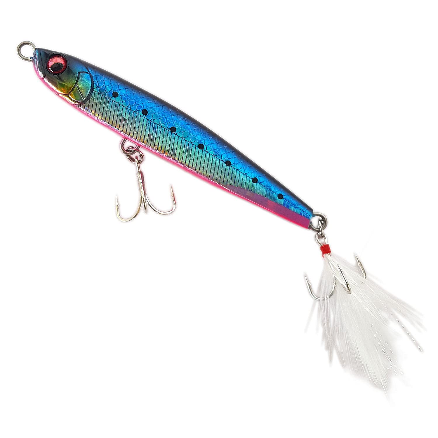 【送料無料】グローリーフィッシュ(Glory Fish) シンキングペンシル ルアー クンクン80/100 色：イワシレッドベリー、サイズ：10mm