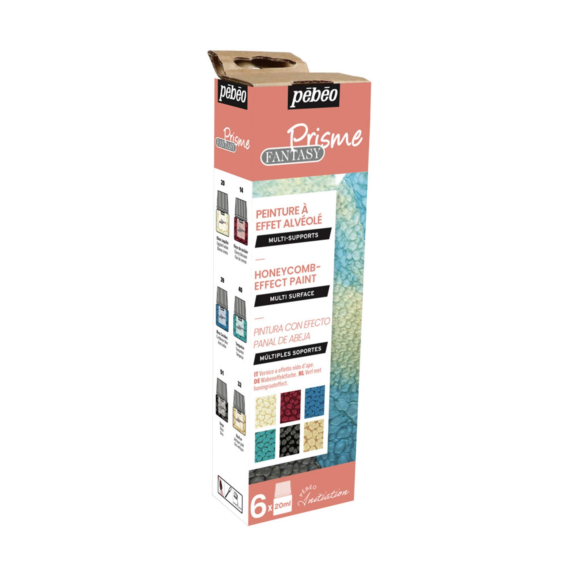 【送料無料】ペベオ(Pebeo) ミクストメディア 不透明色 ファンタジープリズム 20mlx6色ディスカバリーセット 色：マルチ、サイズ：20ml