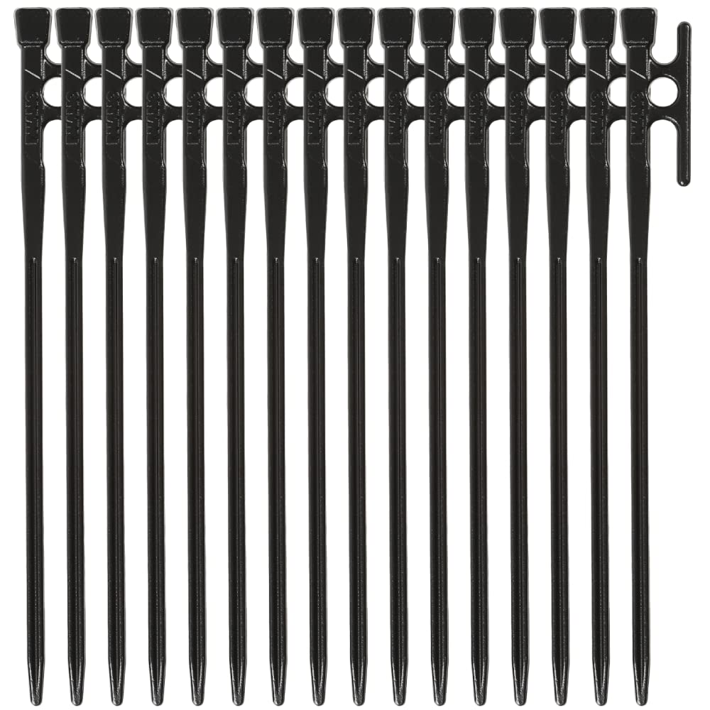 【送料無料】[ IWANO ] 鍛造ペグ 30cm 日本製 [抜かない限り抜けません] カチオン電着塗装 打ち込むときのグイグイ感がたまらない 抜きもラクラク 固定力も ペグ MADE IN JAPAN 色：Black、サイズ：30cm