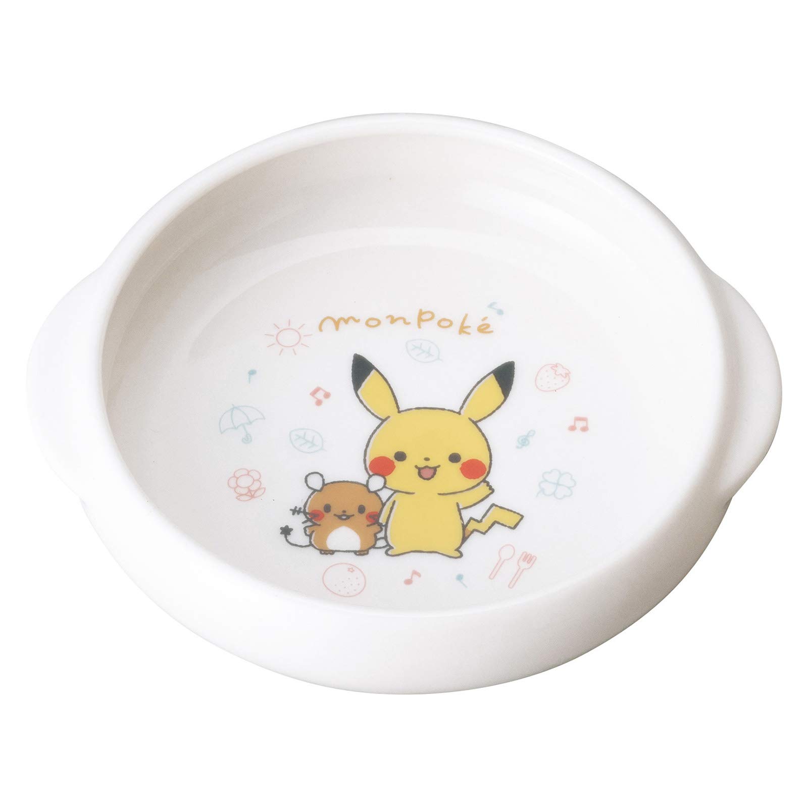 【送料無料】「 ポケットモンスター 」 モンポケ 食器 色：ホワイト、サイズ：14.5 cm x 3.8 cm