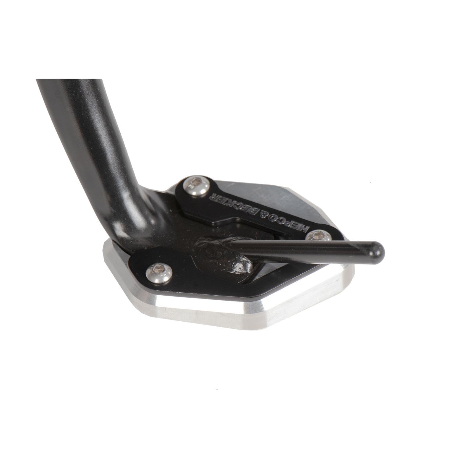 【送料無料】ヘプコ&ベッカー(Hepco&Becker) サイドスタンドエンラージメント 車種専用 XSR900(22-25) シルバー/ブラック 1セット 42114562-0091 色：シルバー/ブラック