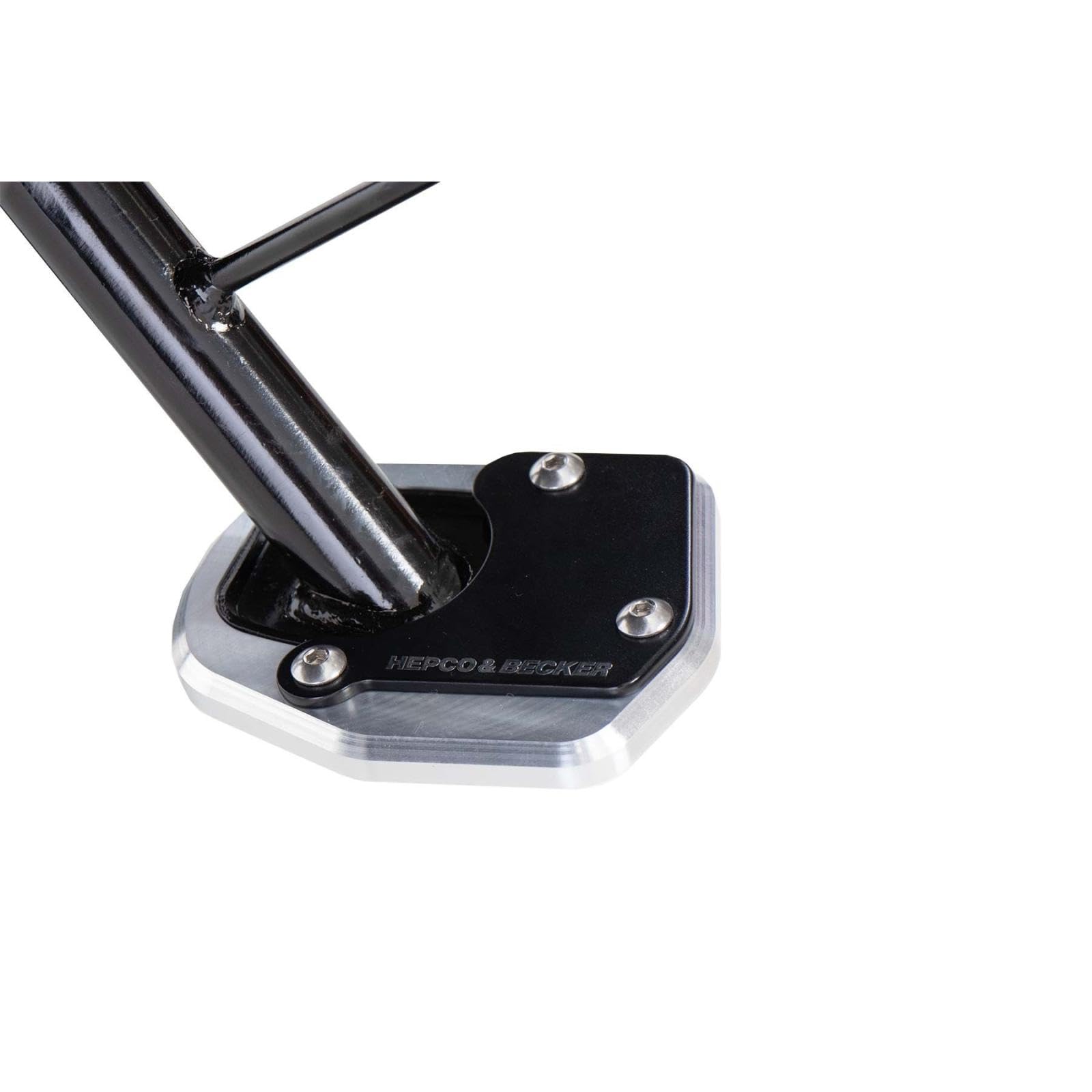 【送料無料】ヘプコ&ベッカー(Hepco&Becker) サイドスタンドエンラージメント 車種専用 X-ADV(21-25) シルバー/ブラック 1セット 42119531-0091 色：シルバー/ブラック