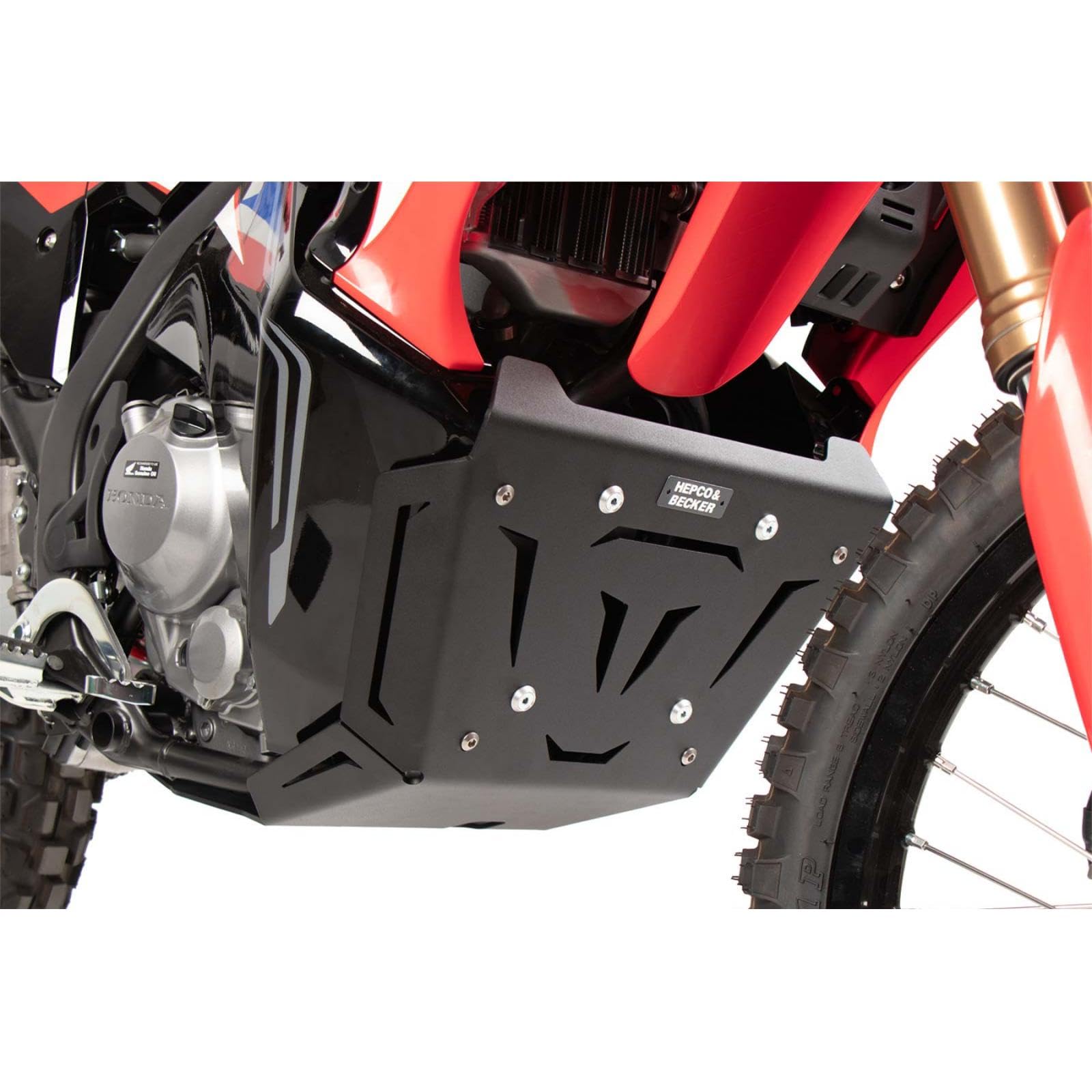 【送料無料】ヘプコ&ベッカー(Hepco&Becker) エンジンアンダーガード スキッドプレート 車種専用 CRF300Rally/250Rally(21-25) ブラック 1セット 8109535-0001 色：ブラック
