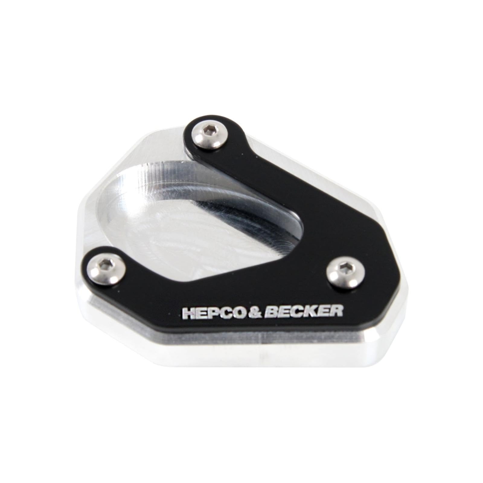 【送料無料】ヘプコ&ベッカー(Hepco&Becker) サイドスタンドエンラージメント 車種専用 Eliminator500/400/SE(24-25) シルバー/ブラック 1セット 42112552-0091