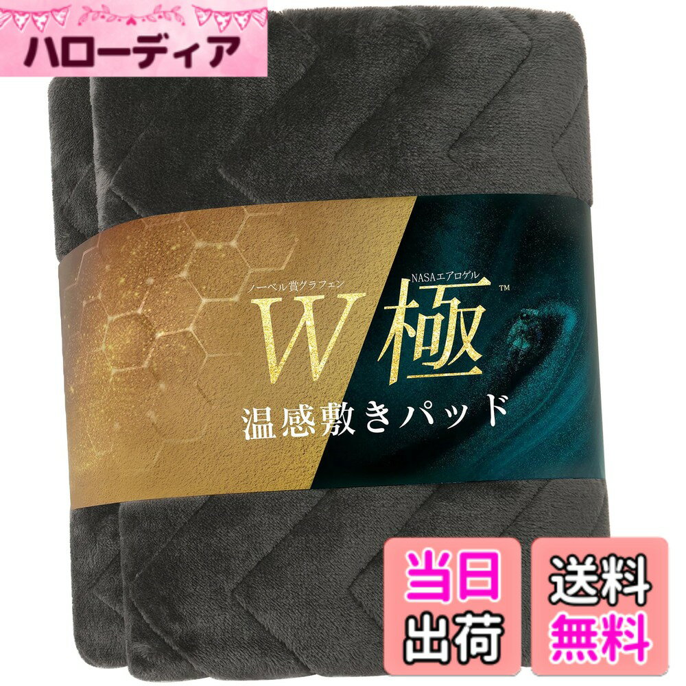 【送料無料】RAKU HOME 「ノーベル賞グラフェン＋宇宙服エアロゲル」あったか 敷きパッド シングル 冬 シーツ アルミ銀蒸着裏地 新6層構造 極暖x持続 厚手 ニューマイヤ生地 敷き毛布 帝人TEIJIN 光触媒加工 抗菌防 色：charcoal gray、サイズ：シングル（100x205cm）