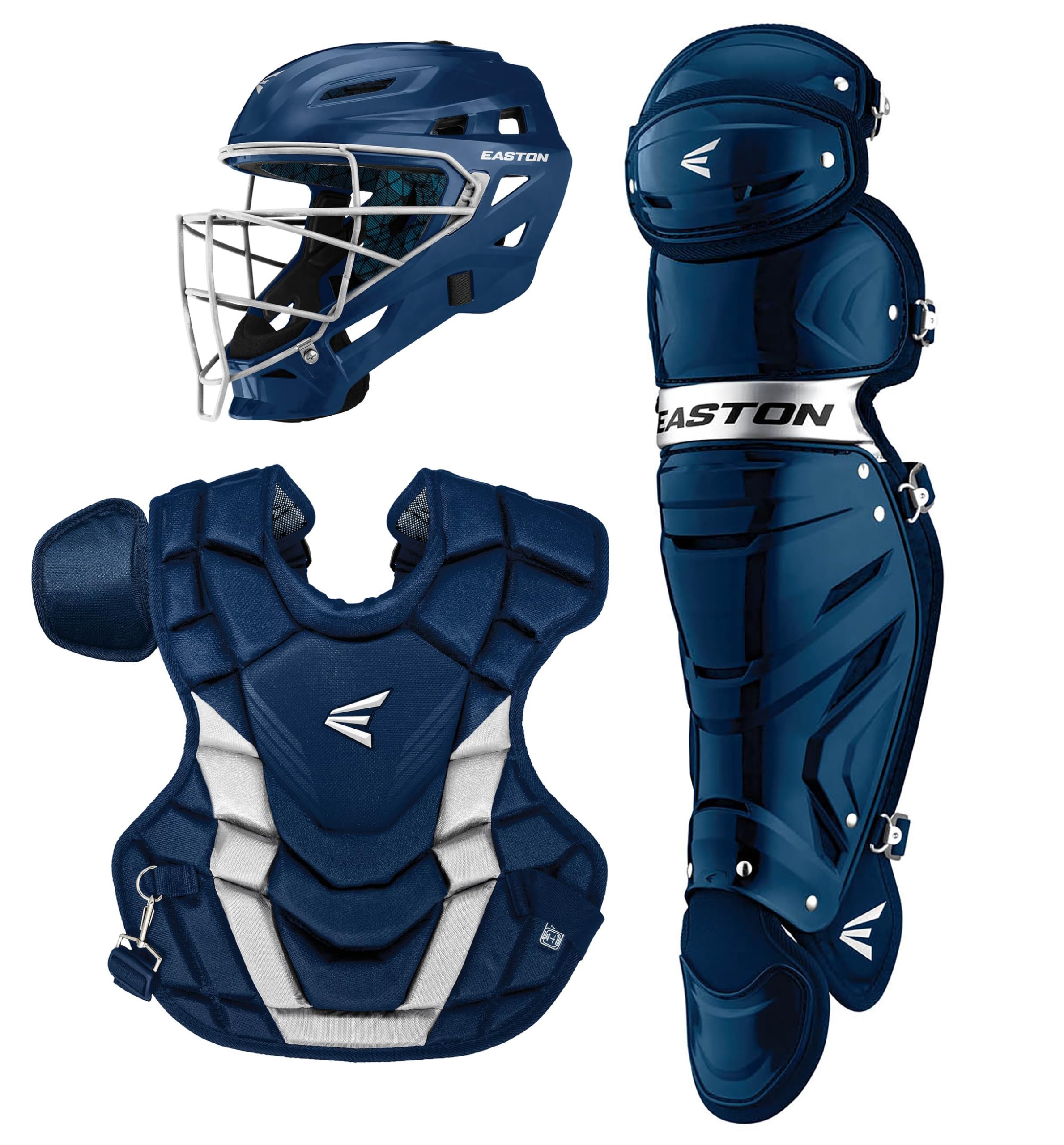 【送料無料】イーストン(Easton) 野球用 リトルリーグ 子供 Jr. キャッチャー用 防具 レガース ヘルマスク プロテクター 色：ネイビー