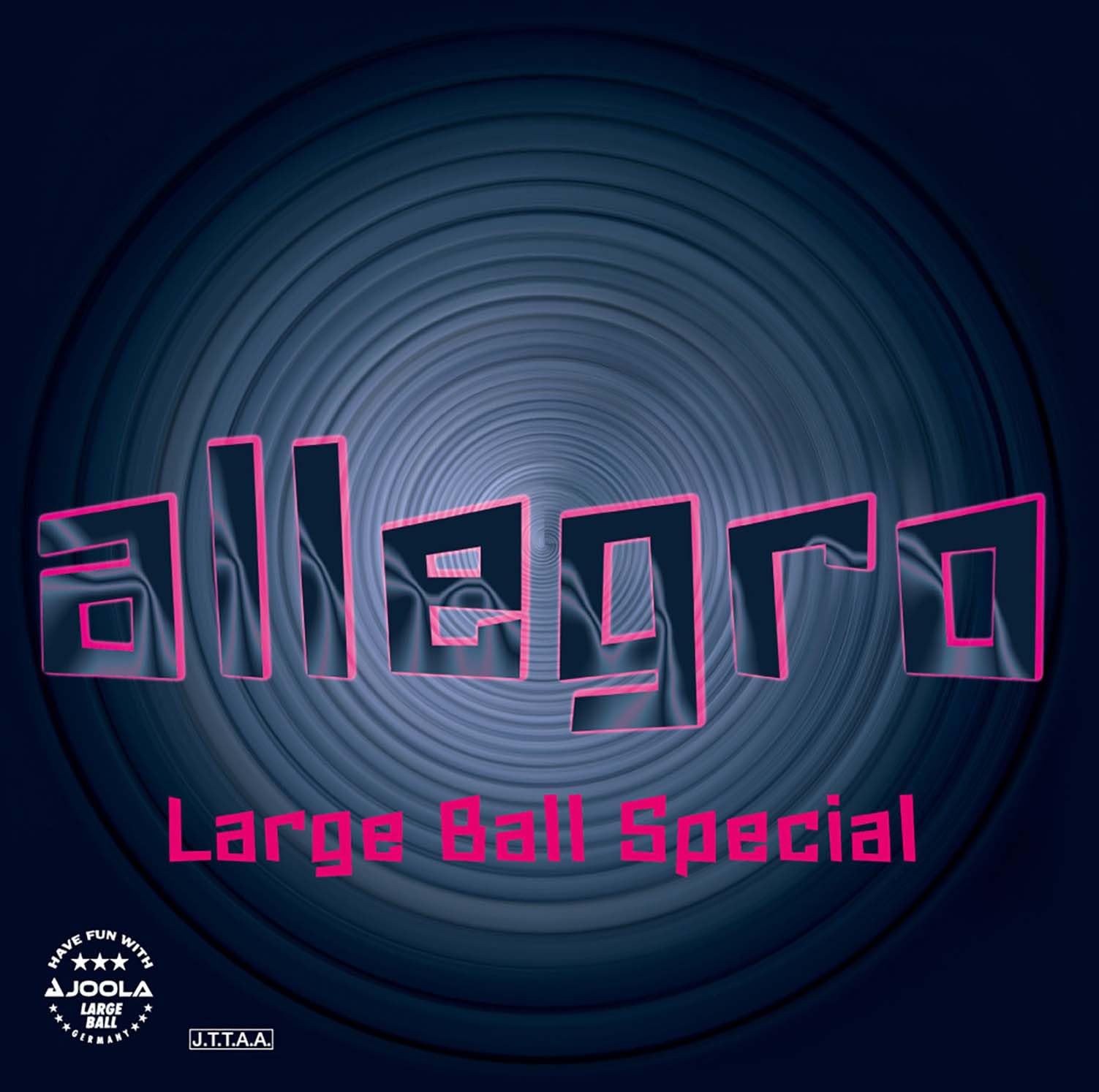 【送料無料】JOOLA(ヨーラ) 卓球 ラバー ラージ用 表ソフト 反発力 スピード スピン アレグロ TJRUB016 色：ブラック、サイズ：2.2