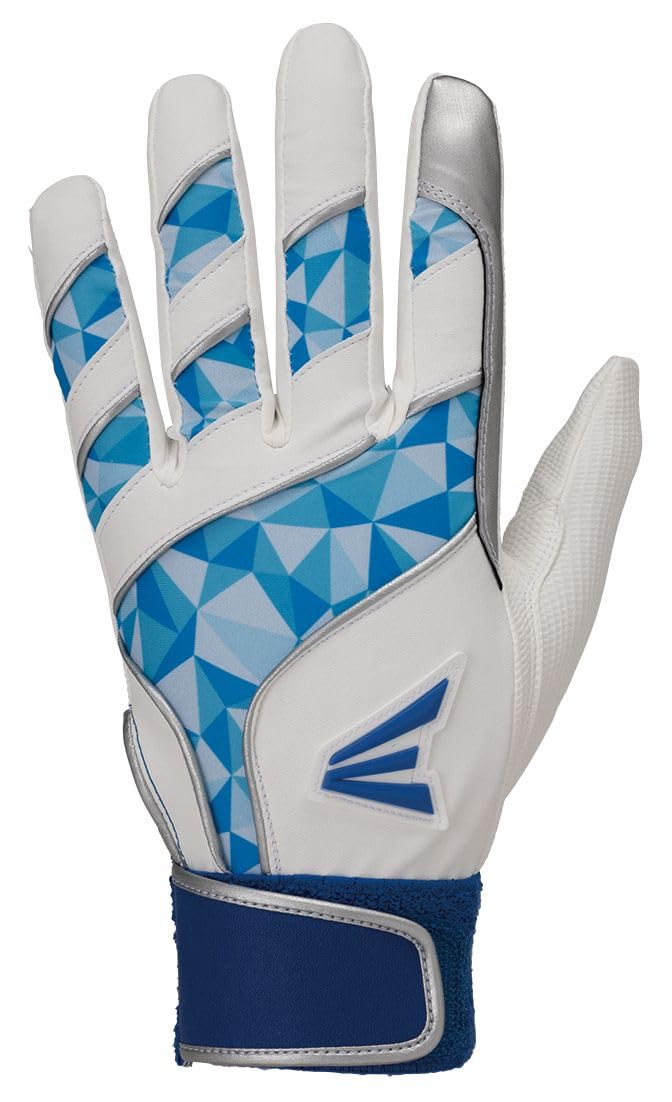 【送料無料】イーストン（EASTON) 野球用 バッテ 手袋 バッティンググラブ 両手用＞GHOST BATTING COLOR GLOVES 色：ホワイト/サックス、サイズ：XL