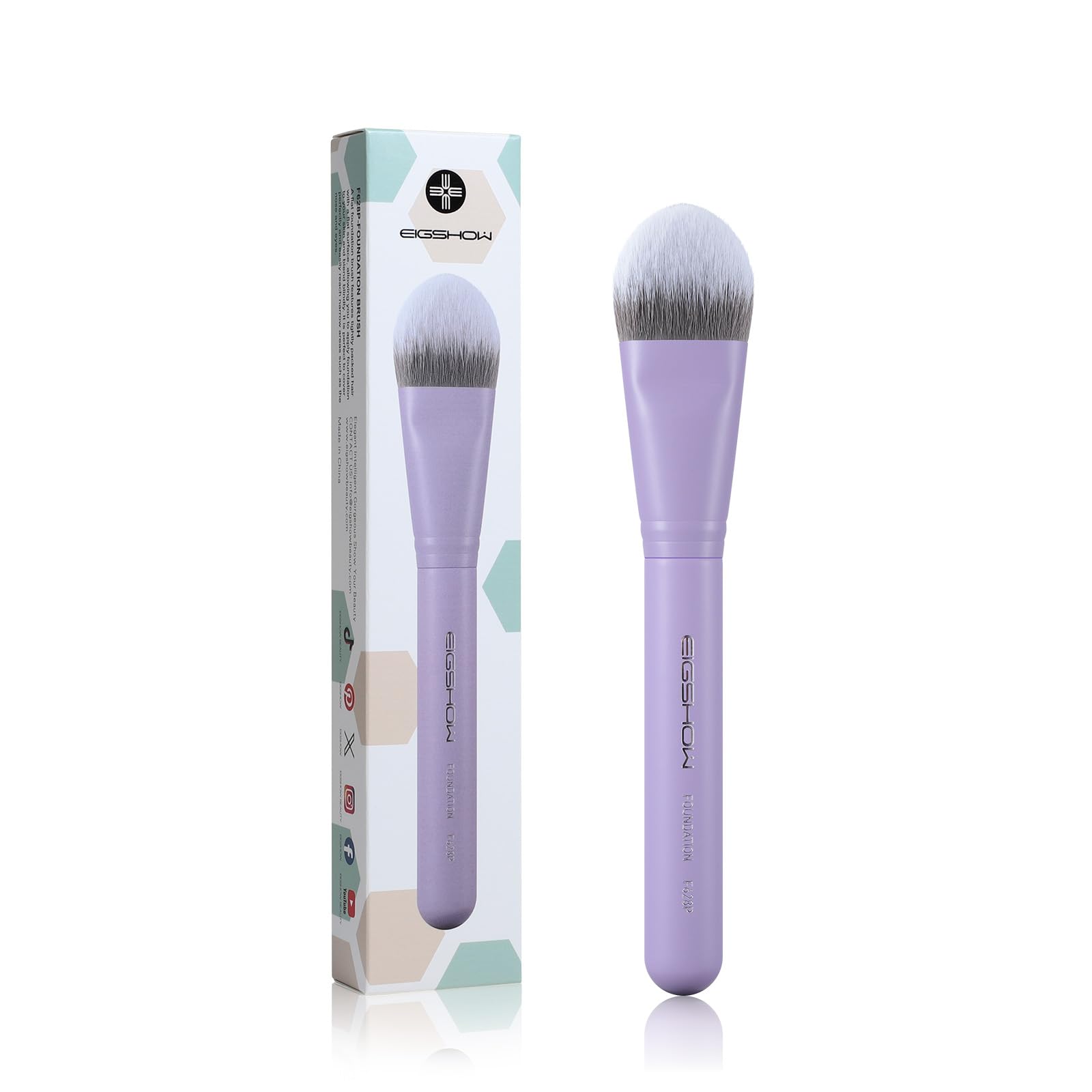 【送料無料】EIGSHOW ファンデーションブラシ 色：パープル