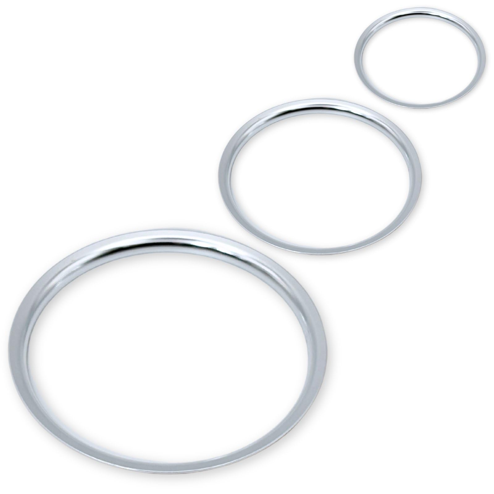 【送料無料】MARUHADO エアコンリング マツダ ndロードスター cx-3 デミオ 専用 アクセサリー カバー 内装パーツ 社外品 3個セット 色：シルバー