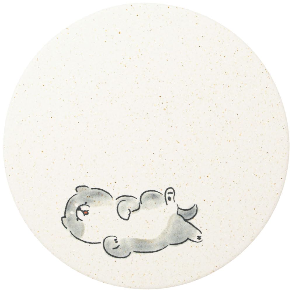 【送料無料】アンドエヌイー(&NE) 陶器珪藻土コースター アニマル 色：mameshiba ごろごろ、サイズ：ワ..