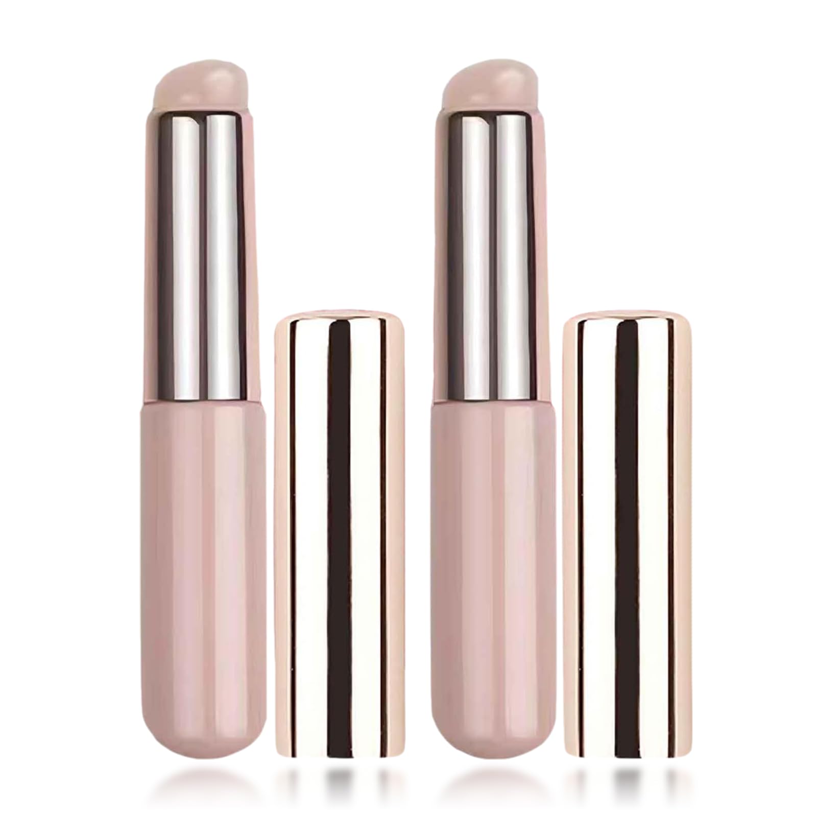 【送料無料】Meltryllis リップブラシ メイクブラシ 2個セット 丸型シリコン 持ち運び便利 1本のブラシ..