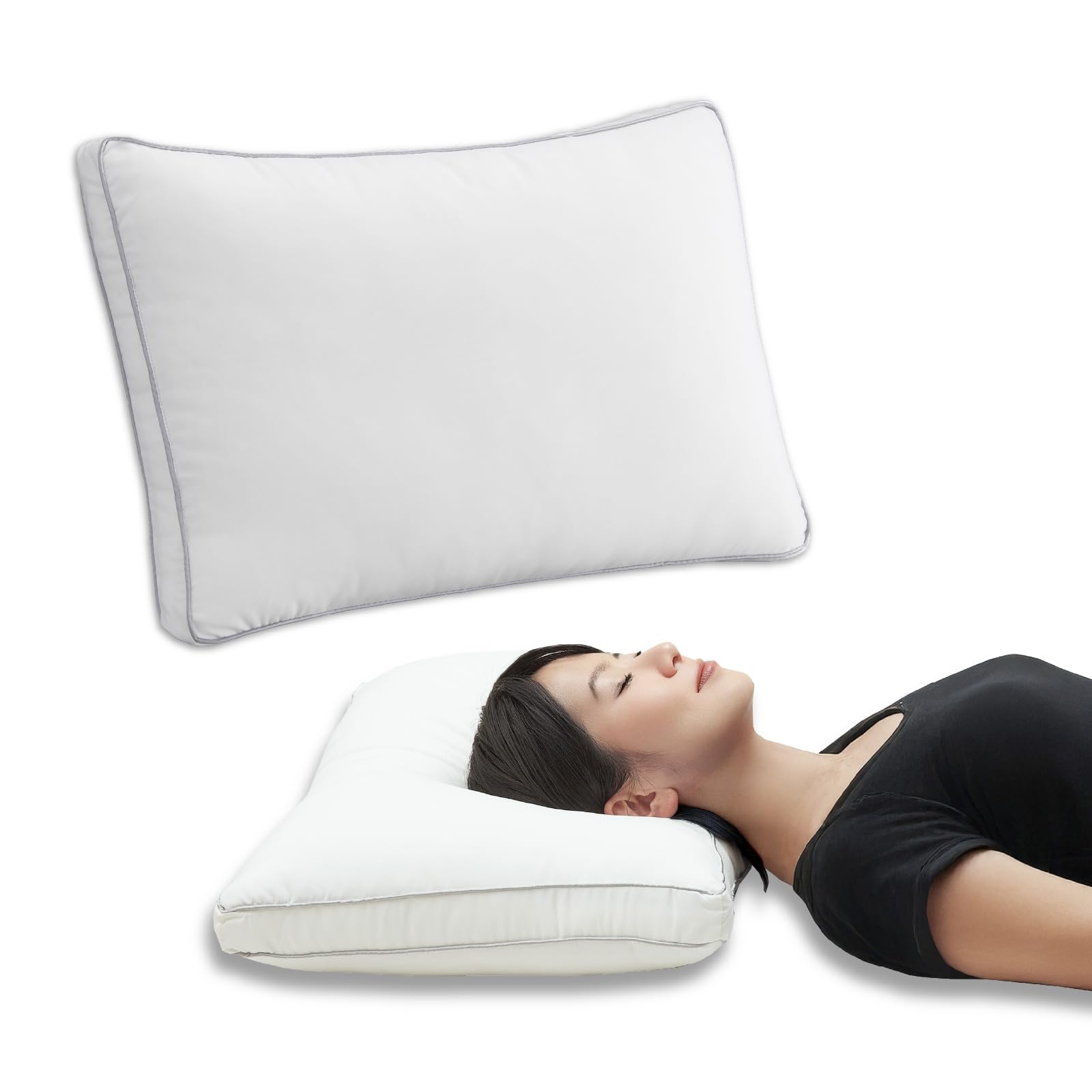 【送料無料】LUXEHOME リュクスホーム 枕 まくら 色：ホワイト、サイズ：40*60*マチ4CM