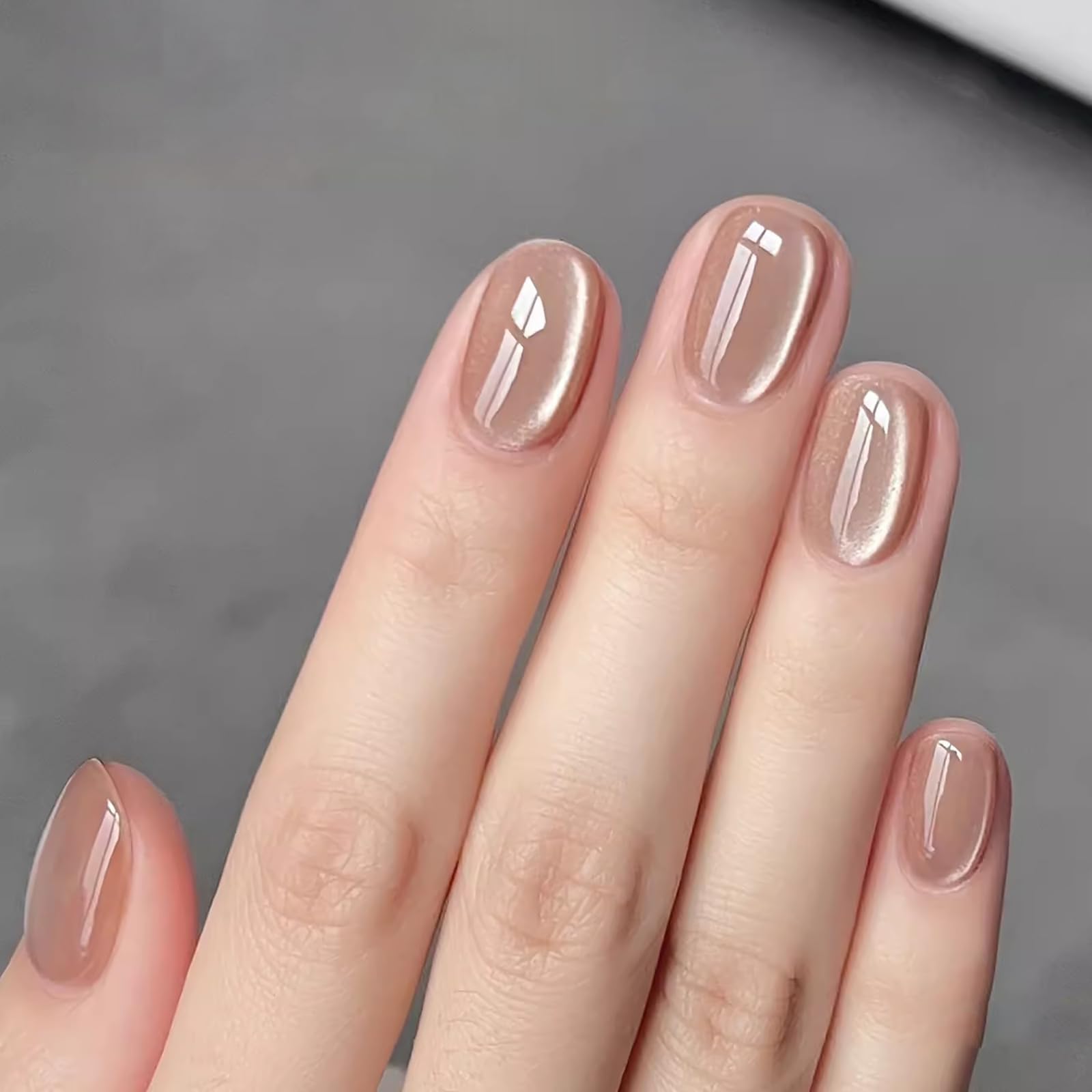 【送料無料】BHIDENAW ネイルチップ ショート 24枚入 人気 和風 かわいい シンプル おしゃれ 成人式 結婚式 パーティー 色：一目惚れ-1、サイズ：M