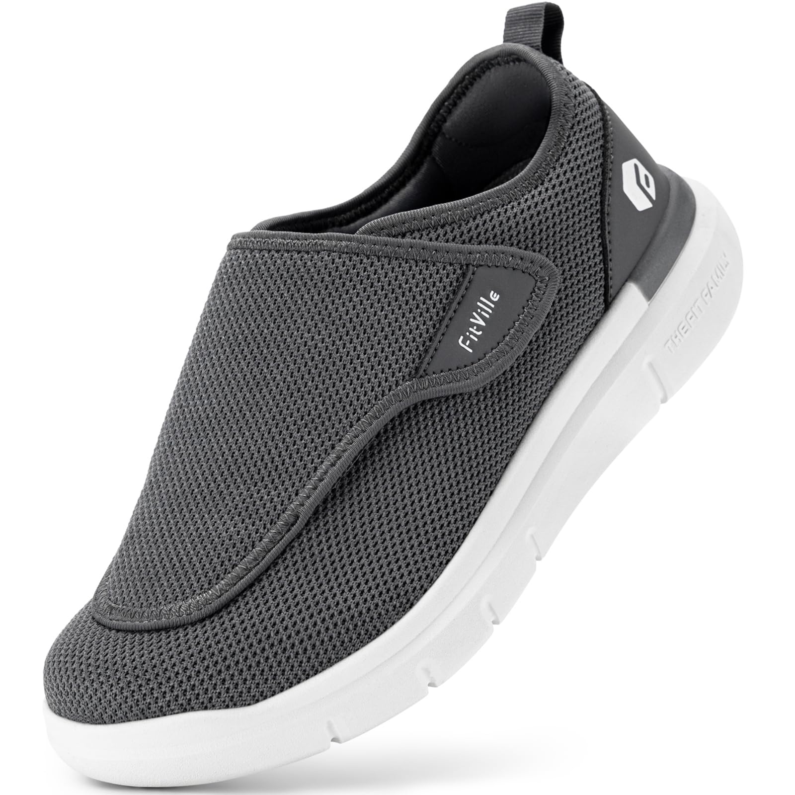 【送料無料】[FitVille] 幅広 介護シューズ メンズ 2E 4E 6E リハビリシューズ ワイド 高齢者靴 介護用..