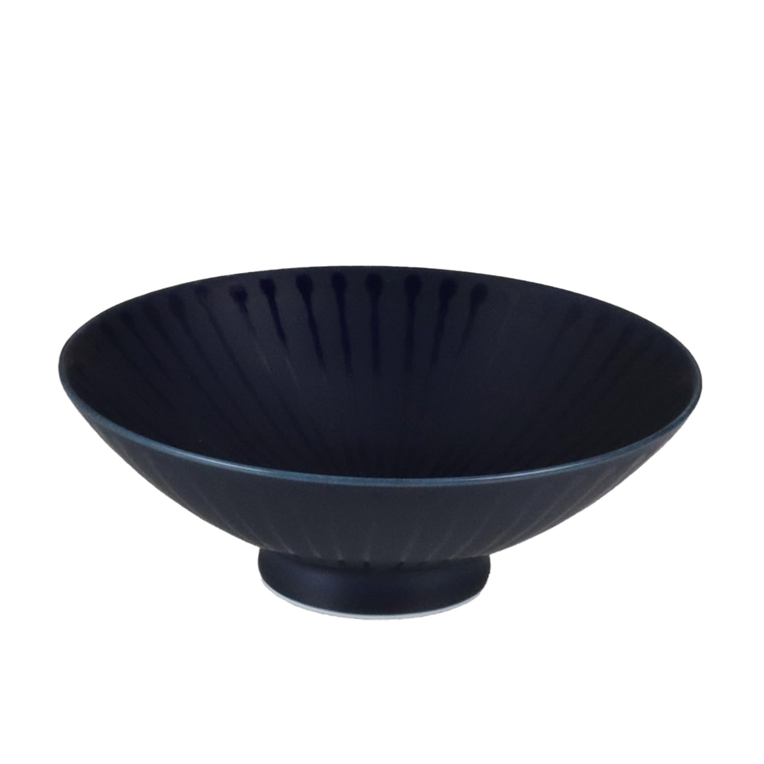 【送料無料】白山陶器 平茶わん 紺 (約)φ15x5.3cm 森正洋デザイン 波佐見焼 日本製 U-1 色：U-1、サイ..