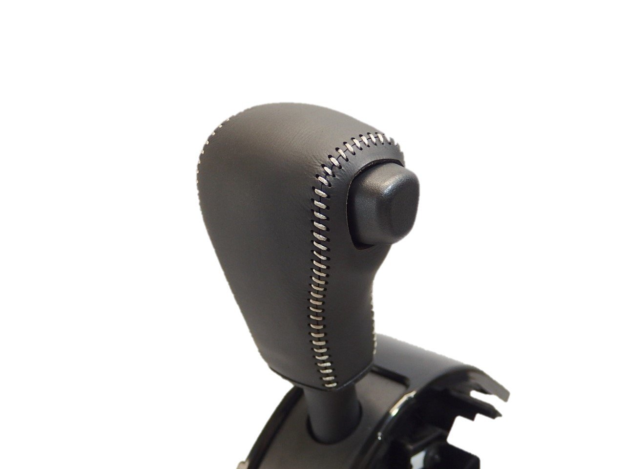 【送料無料】トリコローレEX キャスト・ウェイク・ムーヴ・タント・ステラ DIYシフトノブ本革巻替キット 色：黒x黒x銀白