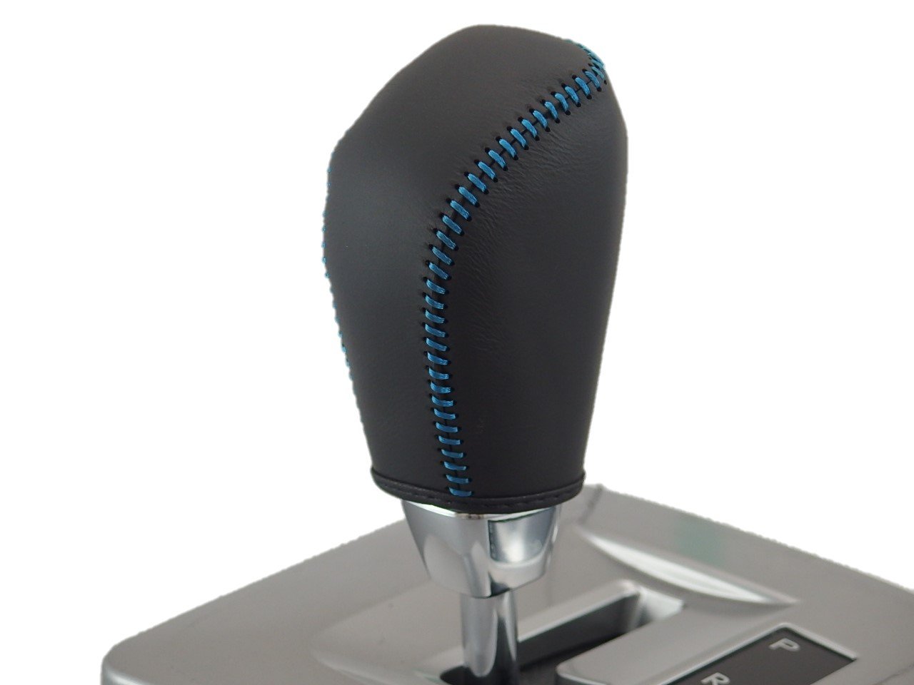 【送料無料】トリコローレEX レヴォーグ・インプレッサ・XV・フォレスター DIYシフトノブ本革巻替キット 色：黒x黒x青