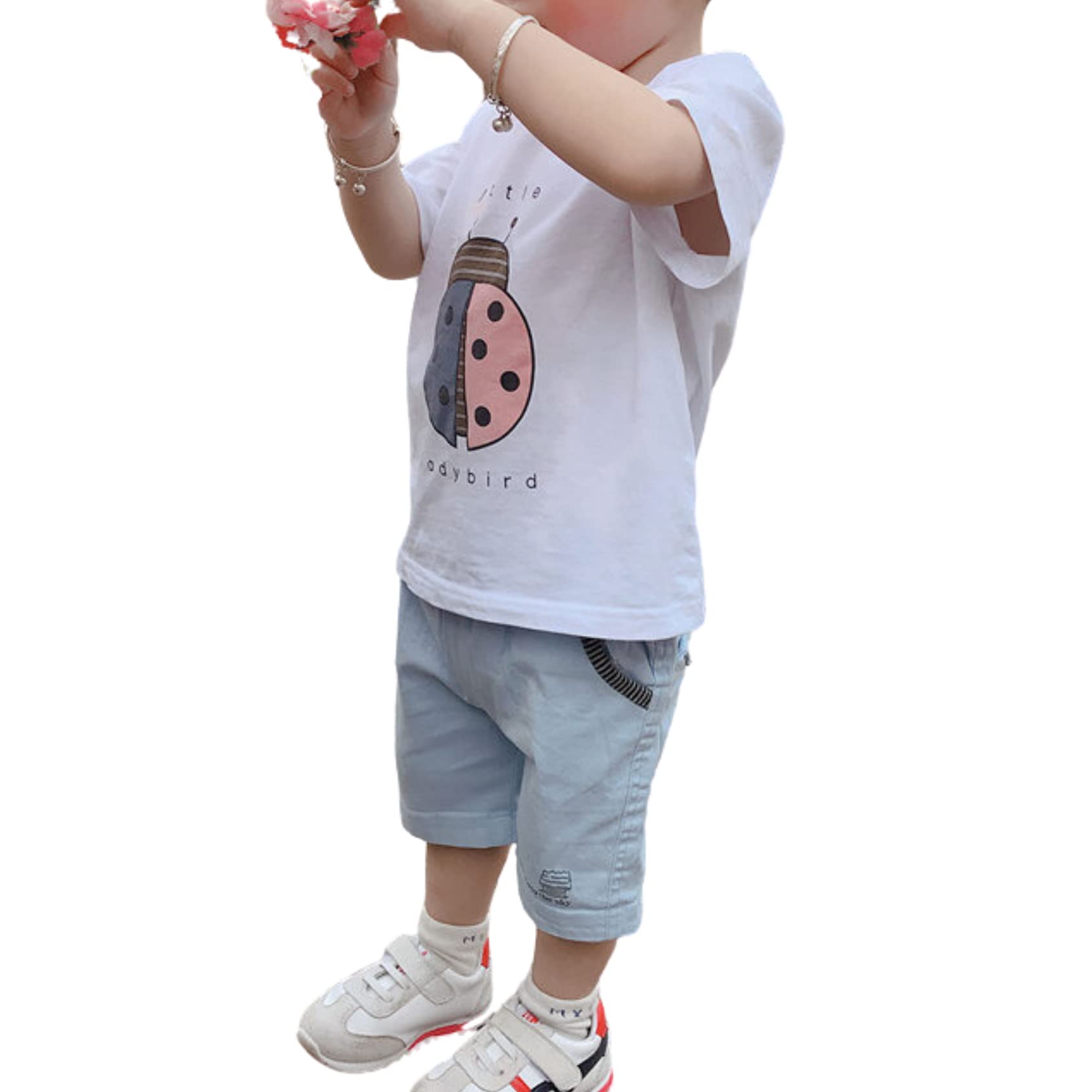 【送料無料】アウトドア コットン ハーフパンツ 半ズボン ゆったり キッズ服 ベビー服 ボーイズ 男の子 韓国子供服 80cm 90cm 100cm 110cm 120cm 色：ブルー、サイズ：120