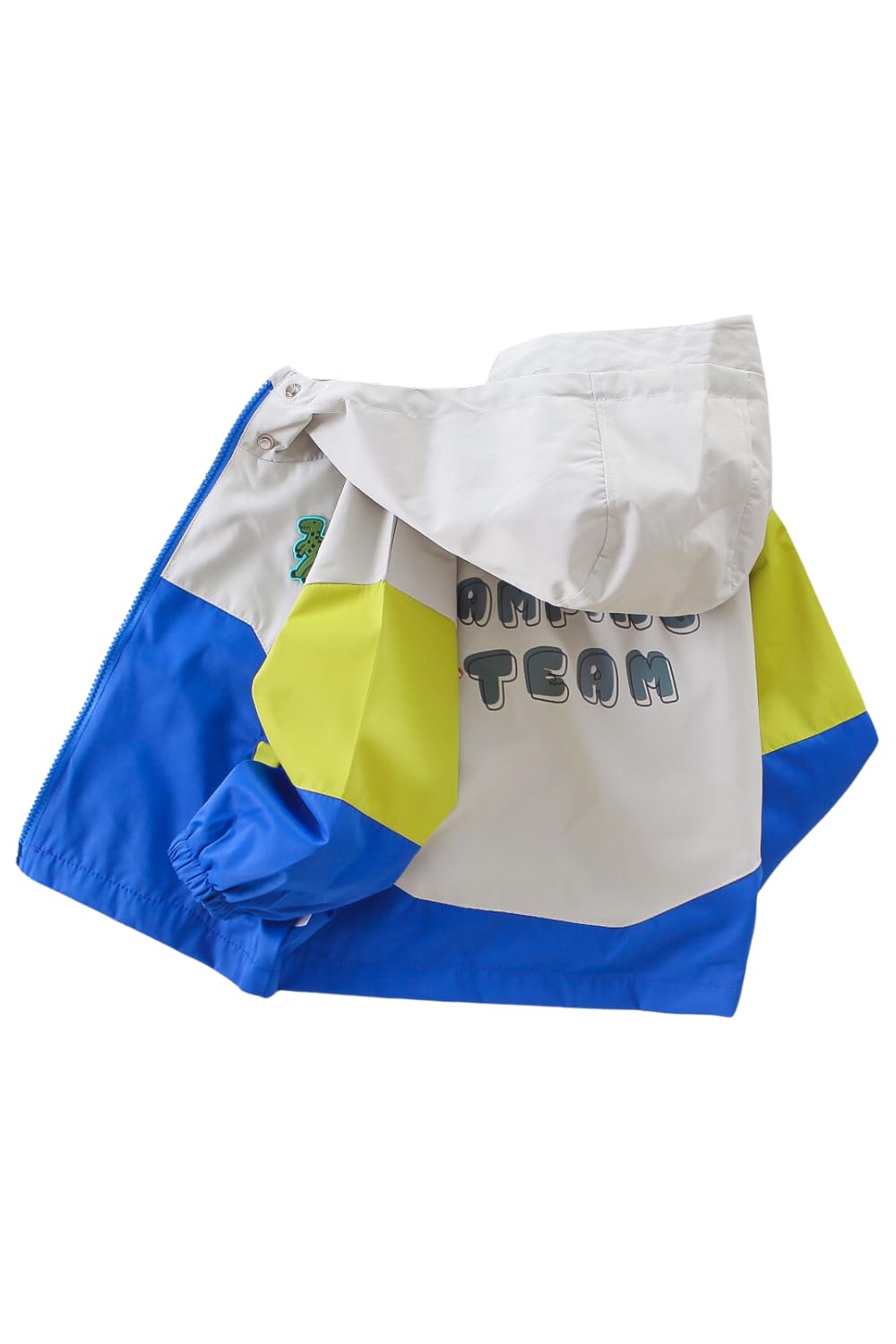 【送料無料】[EnDast] 恐竜ワンポイント ボーイズ キッズフード付き ジャンパー ジャケット 防寒 アウ..