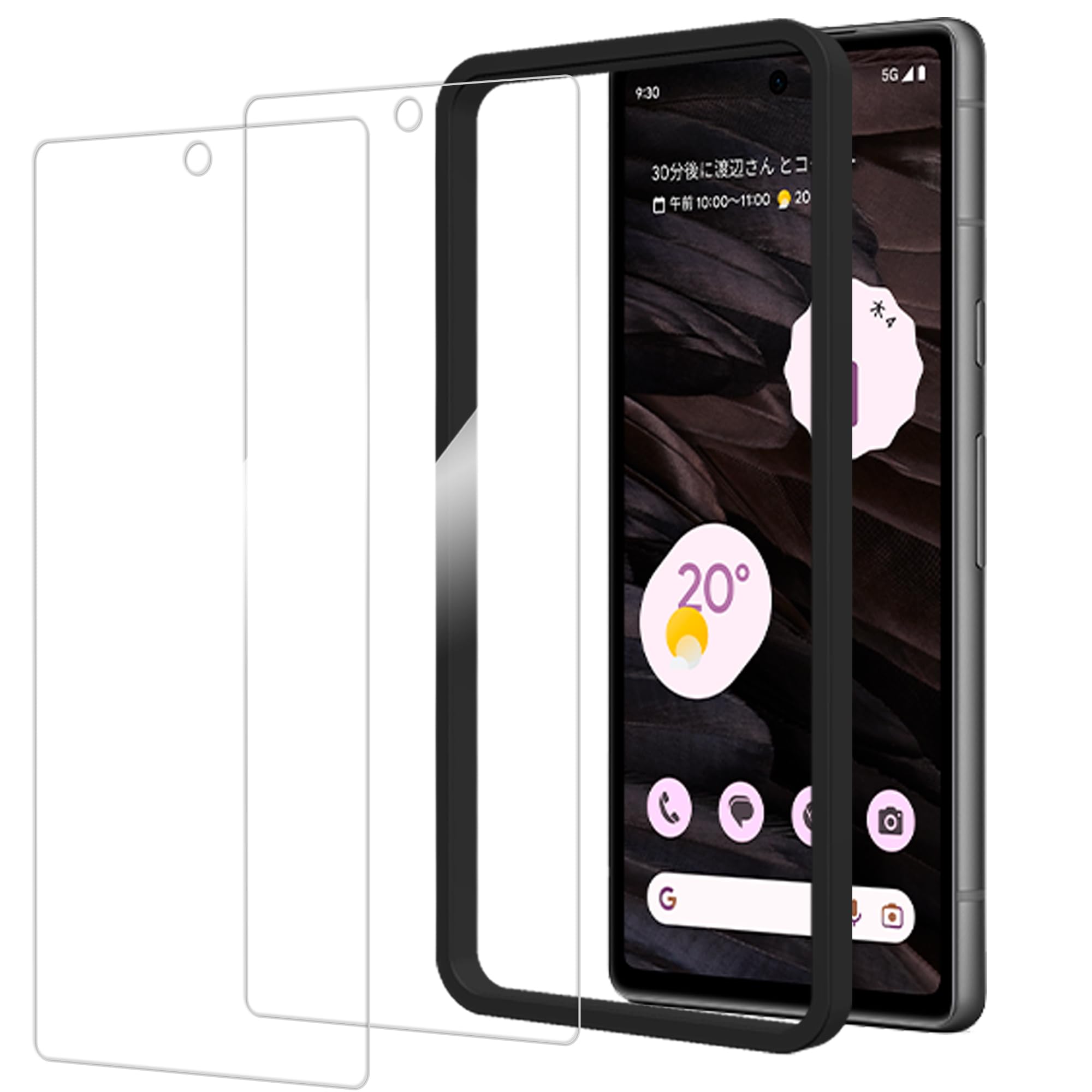 ������̵����HUAKE 2�祻�å� �����Ǻ���� ���� ���饹�ե���� ��������2-Google pixel 7a