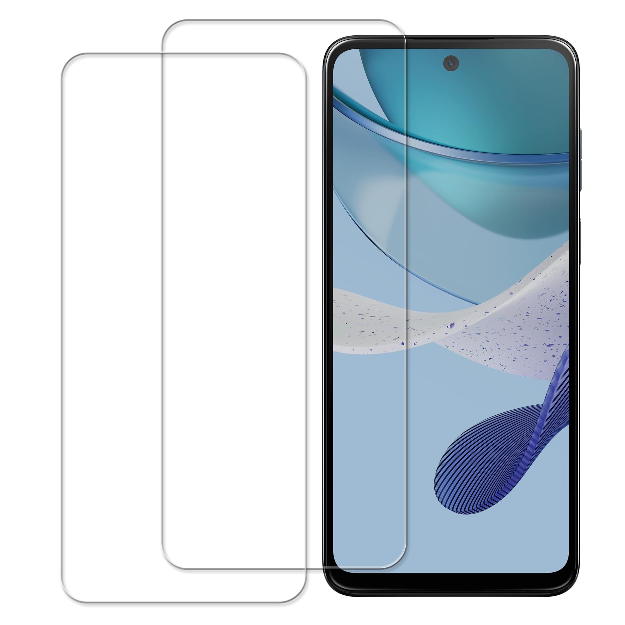 ������̵����HUAKE 2�祻�å� �����Ǻ���� ���� ���饹�ե���� ��������2- MOTO G53J 5G/MOTO G53Y