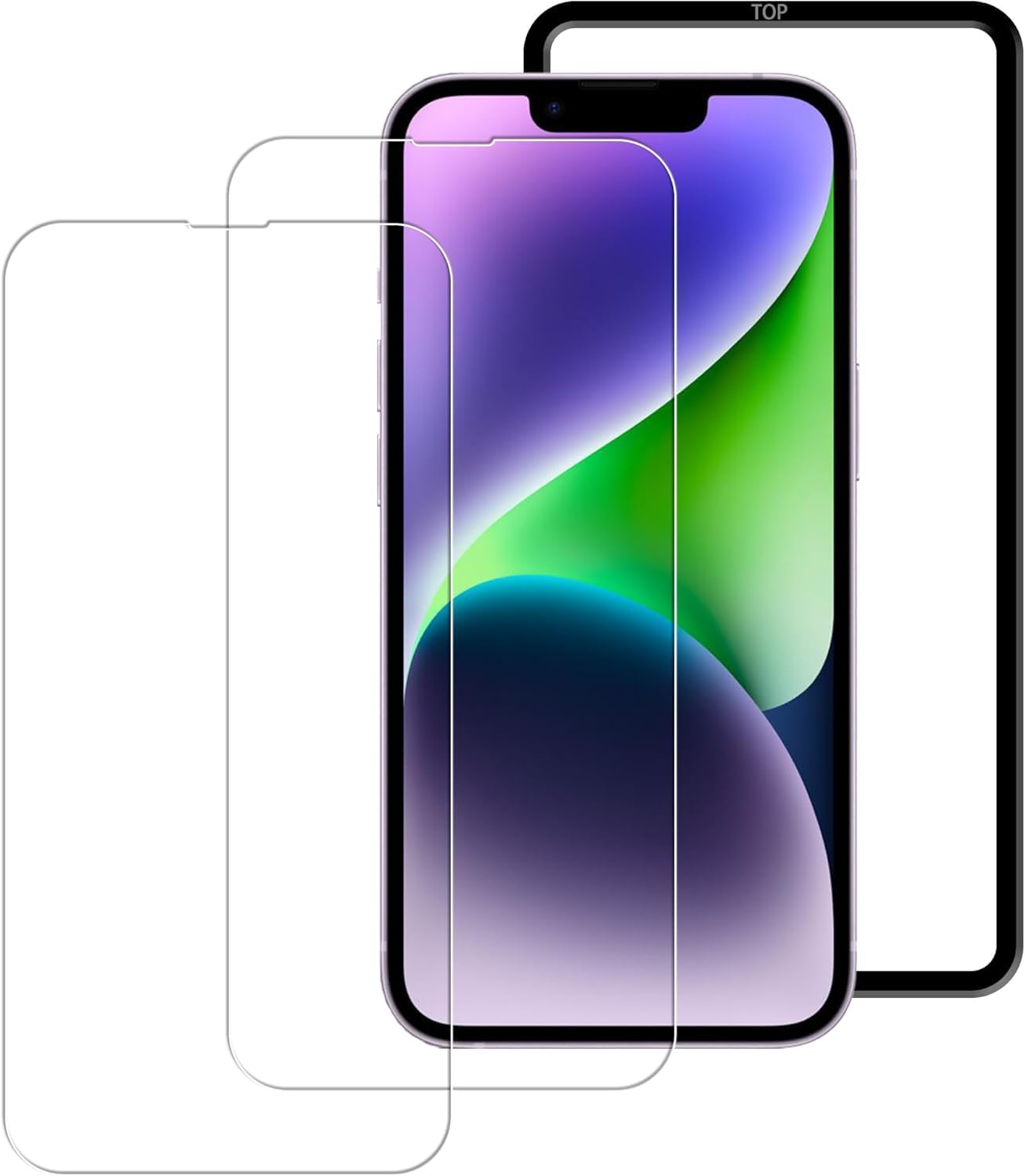 ������̵����HUAKE 2�祻�å� �����Ǻ���� ���� ���饹�ե���� ����Ʃ������������2-D-iphone14 / 13 / 13Pro