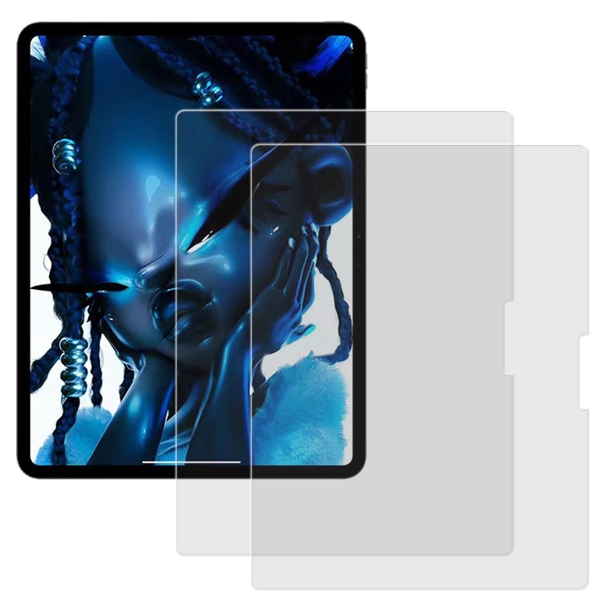 ������̵����HUAKE 2�祻�å� �����Ǻ���� ���� ���饹�ե���� ����Ʃ�� ��������쥢����������2-MS-iPad Pro 13 2024