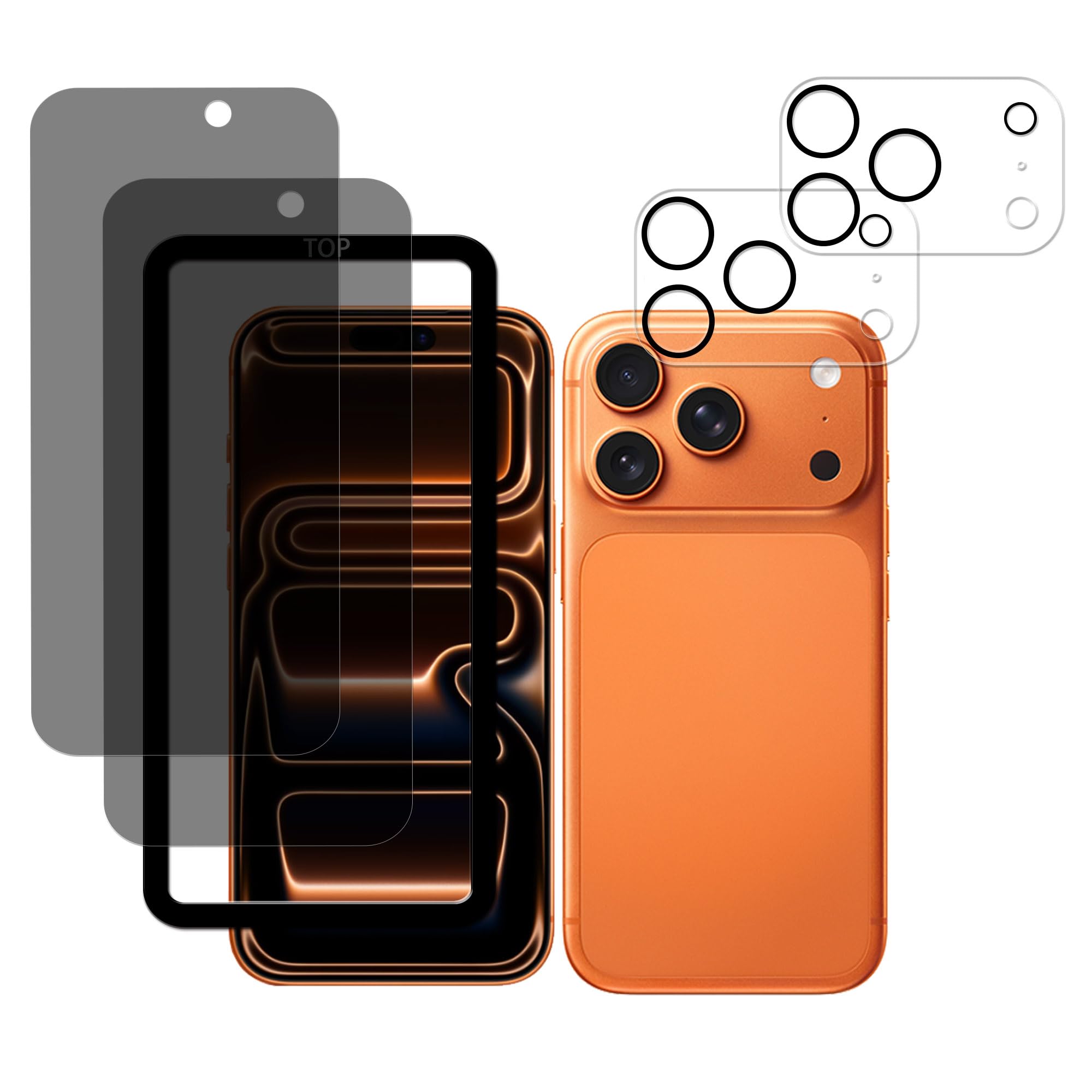 ������̵����HUAKE 2�祻�å� �����Ǻ���� ���� ���饹�ե���� �����������ɻߡ���������22DFK-iPhone17Pro