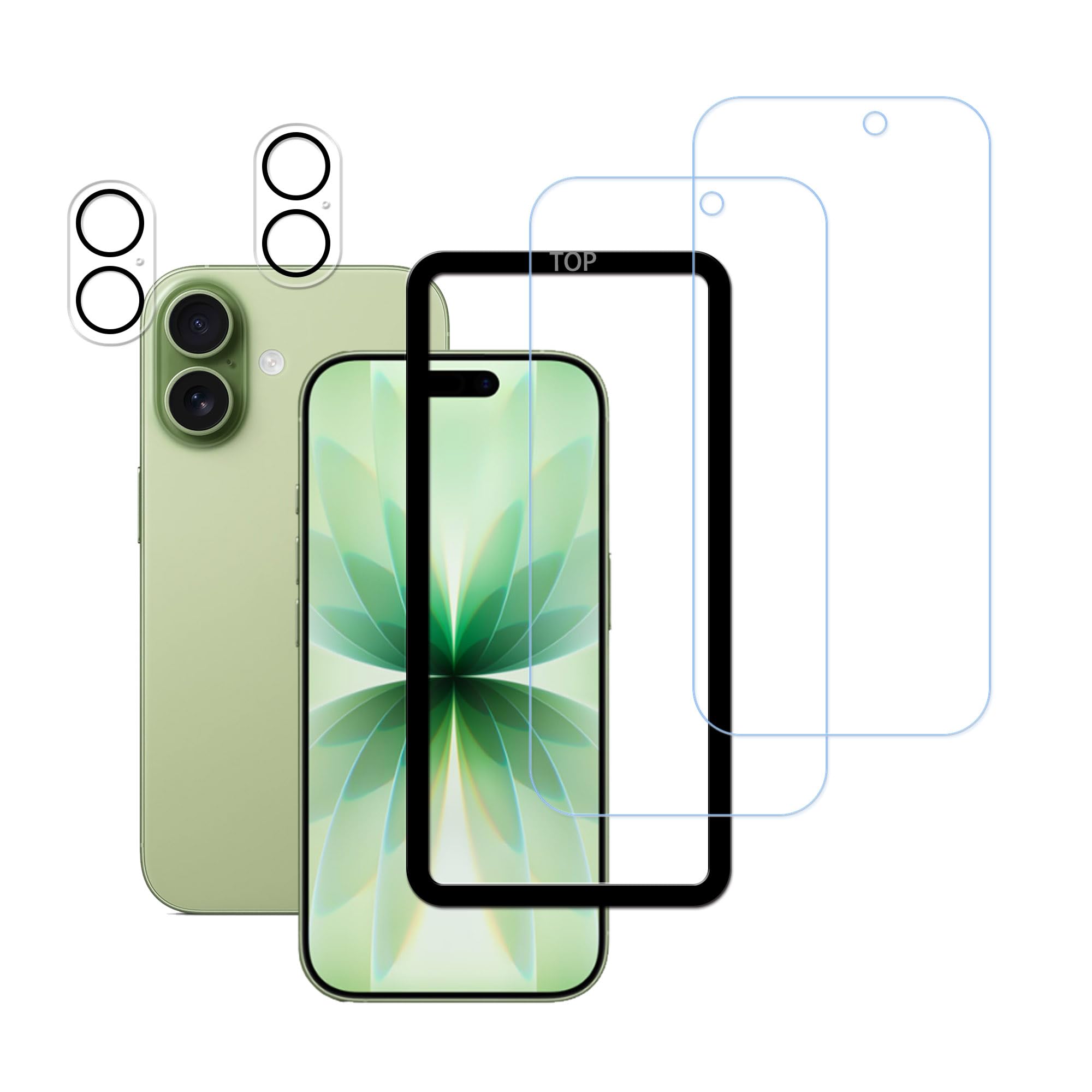 ������̵����HUAKE 2�祻�å� �����Ǻ���� ���� ���饹�ե���� �����֥롼�饤�ȥ��åȡ���������22DLG-iPhone17