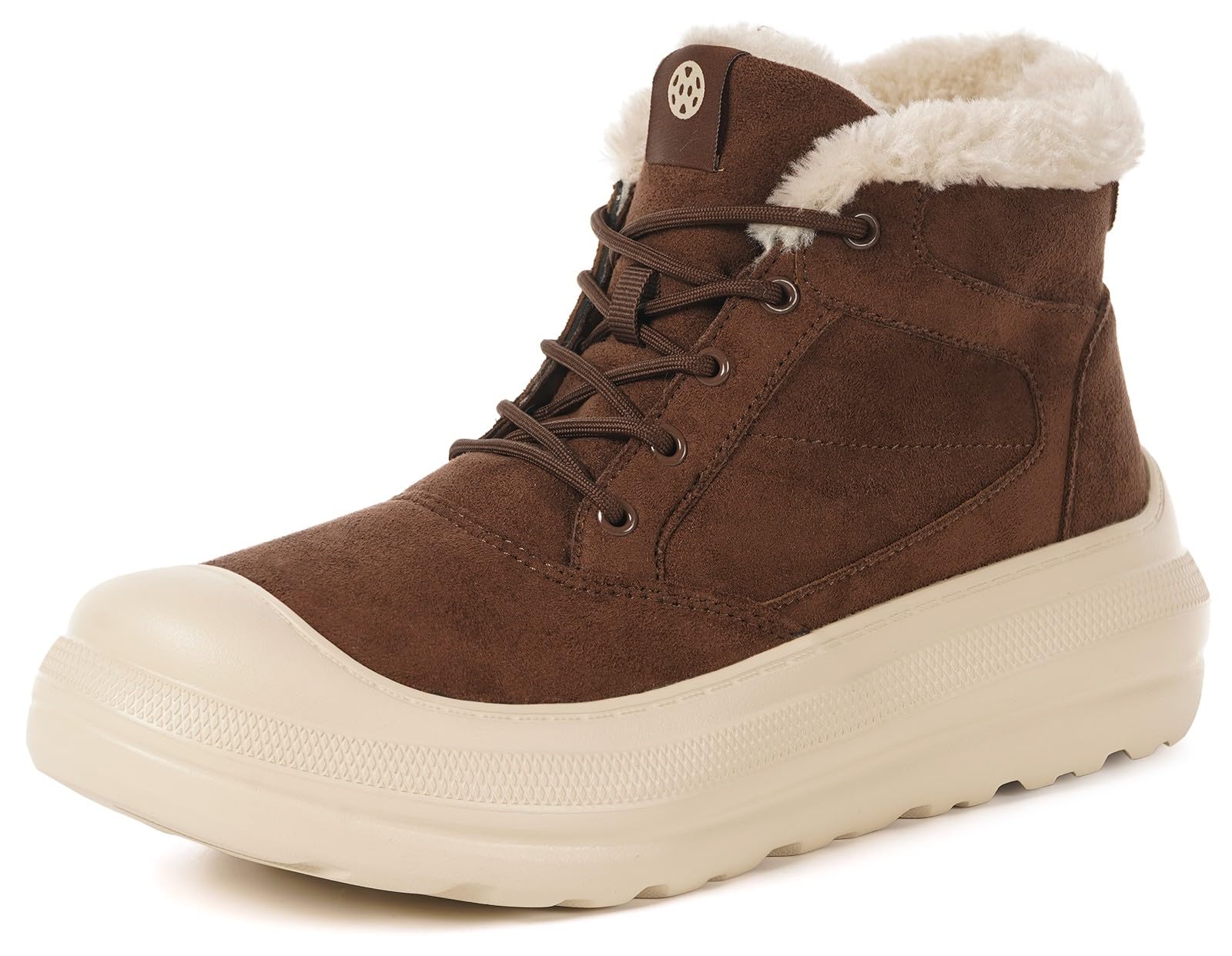 商品情報商品の説明主な仕様 【防寒保温】ブーツ裏に厚手のファーが密度高くて、ふわふわもこもこ、冬に冷える足を暖かく包んでくれるムートンブーツです。【撥水加工】アッパーには撥水加工が施されて、水が浸入しにくい構造となっております。(完全防水ではないため、長時間雨や雪の中に着用時には、水が浸み込む場合もありますから、予めご了承ください)【調節可能】レースアップのデザインはおしゃれの上に、フィット感によって靴ひもで調節できて、快適な履き心地を与えます。【歩きやすい】耐磨耗性よくて、滑りにくい上安定性いいですから、長時間使えるブーツとなっております。衝撃吸収性が抜群で、地面からの突き上げ感が和らげて、疲労防止に有効です。【ファッション性】ファッションにも取り入れやすい魅力的なブーツ。ズボンやタイツのすそを靴内に入れて、保温になるし、脚ラインも長く見え、オシャレに履きこなせるブーツです。