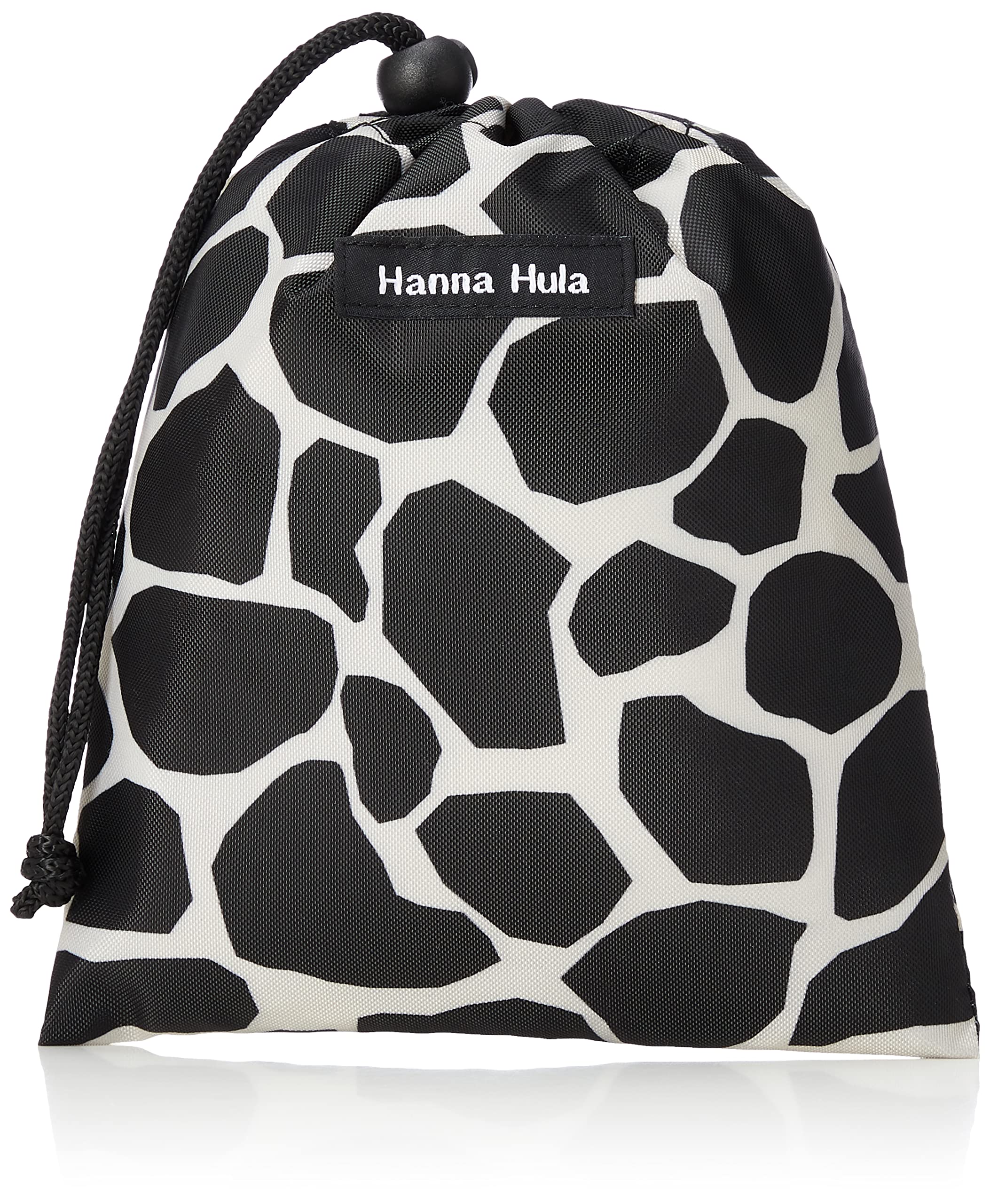 【送料無料】Hanna Hula(ハンナフラ) 消臭マナー巾着 S 抗菌 うんち袋 消臭袋 色：ジラフブラック、サイズ：S