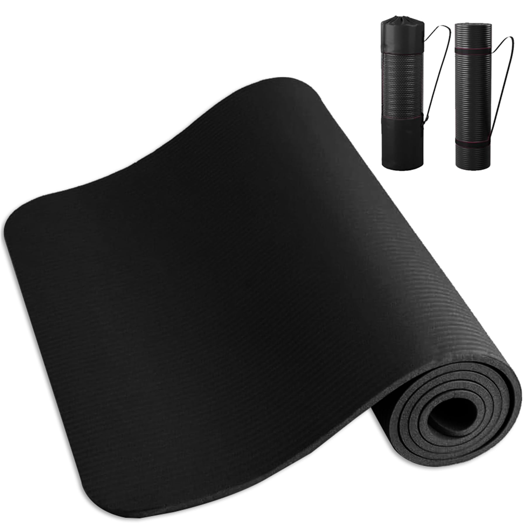 【送料無料】ホスール(HOSUR) ヨガマット 10mm/15mm ノンスリップヨガマット ストレッチ ラグ トレーニ..