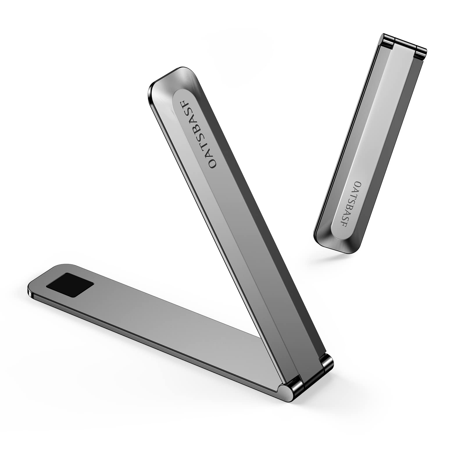 【送料無料】bifine スマホ キックスタンド スマホスタンド 貼り付け タブレット スタンド 折りたたみ 携帯 スタンド メタル スリム 縦置き 横置き対応 軽量 薄型 コンパクト 角度調節可能 iPhone/Android/ipad多機種対応 色：グレー1個