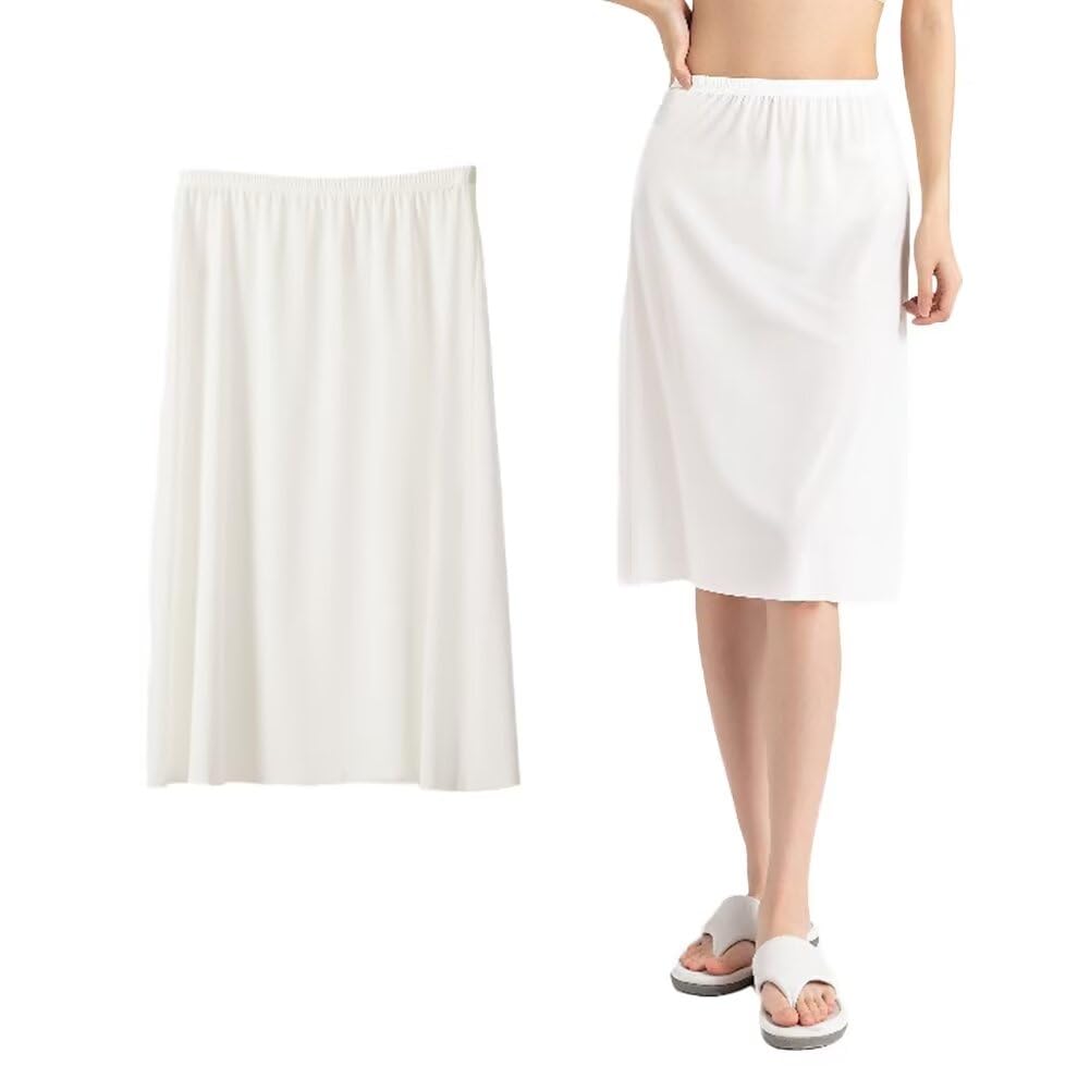 【送料無料】[Eukkis] 0.1mm極薄 高級冷感ペチコート 透け防止 スカートインナー スリップ クールice s..