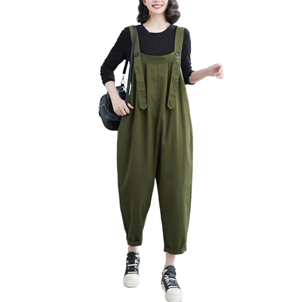 【送料無料】[Icyrain] サロペット レディース パンツ オーバーオール 作業ズボン オールインワン ロン..