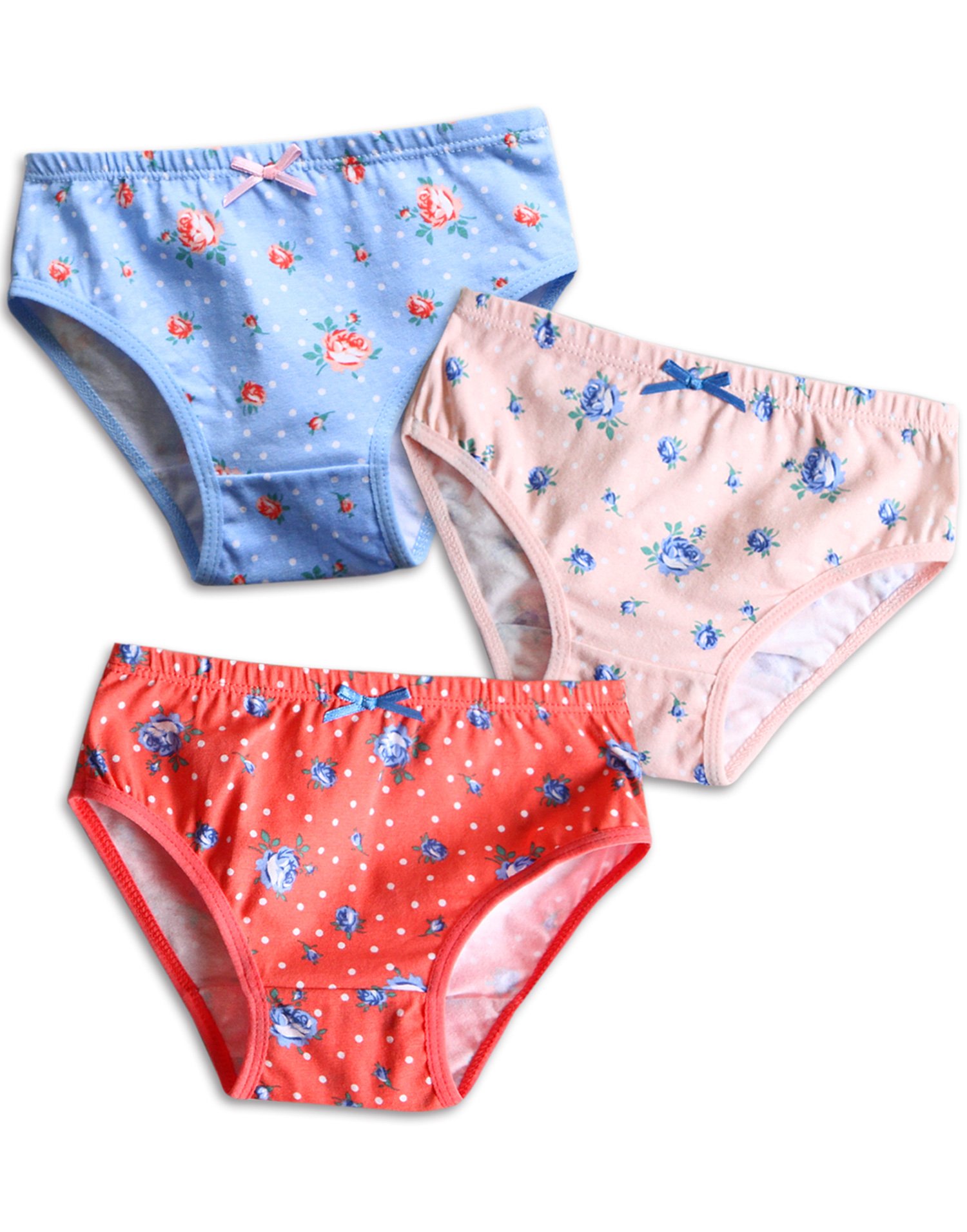 【送料無料】[Vaenait Baby] 2-9歳 キッズ 子供 女児 女の子 ショーツ パンツ 下着 3枚組 ブリーフ 子..