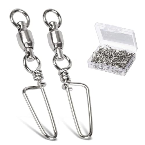 【送料無料】AMYSPORTS ボールベアリングスイベル トローリングスナップ ベアリング サルカン ベアリン..