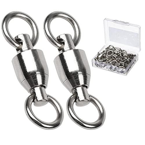 【送料無料】AMYSPORTS ボールベアリングスイベル ベアリング サルカン ベアリング スイベル 釣り パワ..