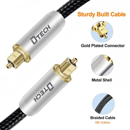 ������̵����DTECH ���ǥ����륱���֥� Toslink ���ǥ����� �����ǥ��������֥� �ʥ����� SPDIF OPTICAL ���ե����С������֥� �ۡ��ॷ������ ������ɥС� �ƥ�� PS4 Xbox VD/CD�ץ졼�䡼 Blu-ray�ץ졼�䡼�ʤɤ��б�