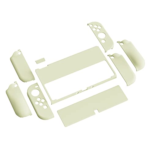 【送料無料】PlayVital AlterGrips Nintendo有機elに対応用保護シェル、ジョイコンに対応用人間工学に基づいたデザインしたハードカバー、サムグリップキャップカバーとボタンキャップは付属しています