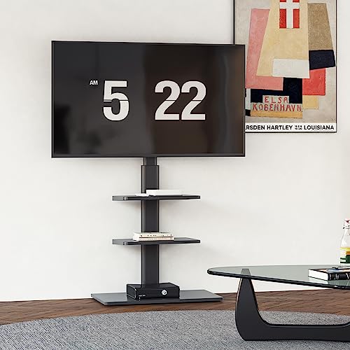 【送料無料】FITUEYES テレビスタンド 32-60インチ対応 棚付き 壁寄せテレビスタン...