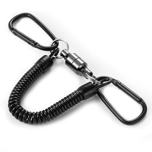 【送料無料】BEIHOO マグネットリリーサー 【耐荷重5kg】 磁石 強力 マグネットリリース カラビナx2 スプリングコード付 吊り下げ 落下防止 アウトドア キャンプ 登山 釣り 道具 コンパクト 軽量 携帯便利