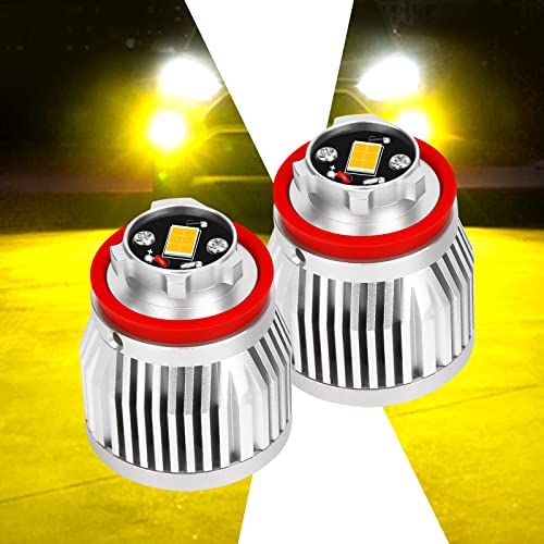 【送料無料】SINMAIT 新型 トヨタ 純正LEDフォグランプ 交換用 車検対応 5800lm超爆光 フォグライト 黄色/ホワイト 2色切替 メモリー機能 純正サイズ ポン付け 特殊工具付き 2個セット(白/イエロー)