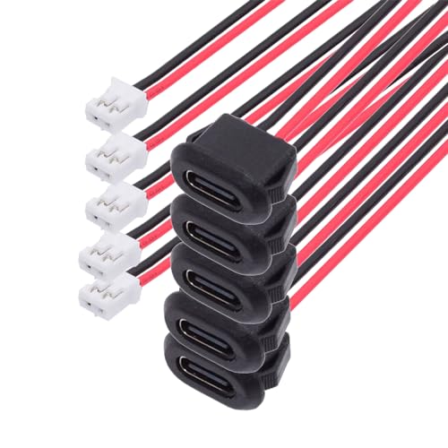 【送料無料】NFHK 5個/セット DIY OEM Type C メスソケットからヘッダーケーブルピッチ=2.0mm ラッチマ..