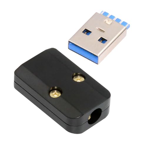 【送料無料】NFHK USB 3.0 Type-A メスソケットレセプタクルコネクタはんだタイプ アルミニウム合金シ..
