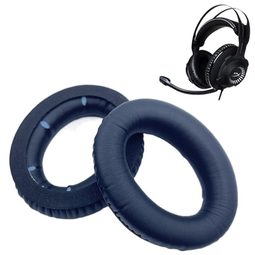 【送料無料】イヤーパッド FOR Kingston HyperX Cloud Revolver/Revolver S に対応 交換 用 ヘッドホンパッド 防止音漏れ防止 1組 なんしつ 高密度フォームRuiMi