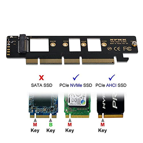 ������̵����NFHK NGFF M-Key NVME AHCI SSD - PCI-E 3.0 16x x4�����ץ��� XP941 SM951 PM951 A110 m6e 960 EVO SSD��